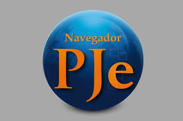 Logomarca do Navegador PJe. Crédito: Divulgação/CNJ.