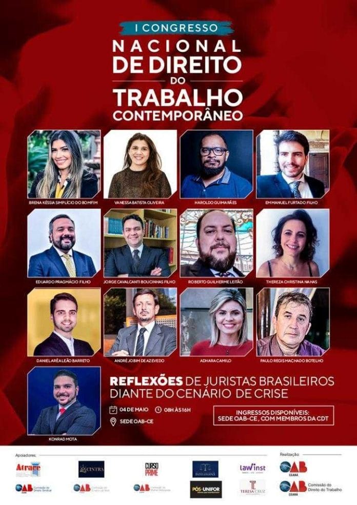 OAB-CE organiza congresso nacional de Direito do Trabalho 1 | Juristas OAB-CE organiza congresso nacional de Direito do Trabalho | Juristas