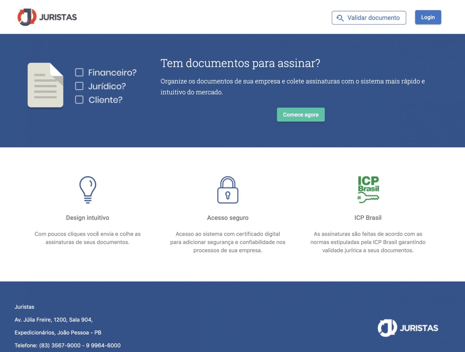 Assinador Digital Juristas Signer - Bossa Nova Investimentos