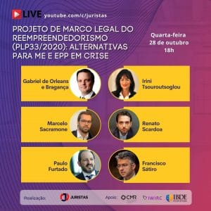 Webinar vai abordar Projeto de Marco Legal do Reempreendedorismo (PLP33/2020) | Juristas