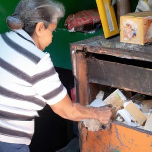 idosa com transtorno de acumulação acumuladora bagunça