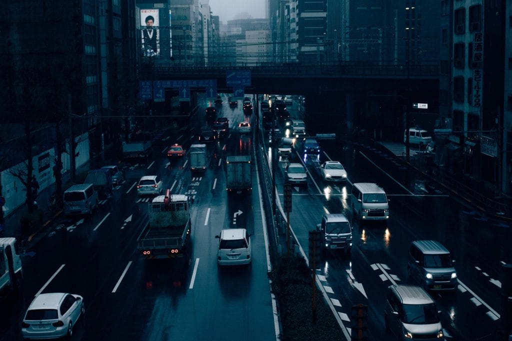 tokyo, streets, traffic